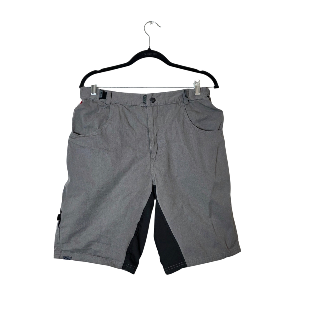 Zoic Ether Padded Cycling Shorts L Gray Black‎ Bamboo Mountain Biking Outdoors
